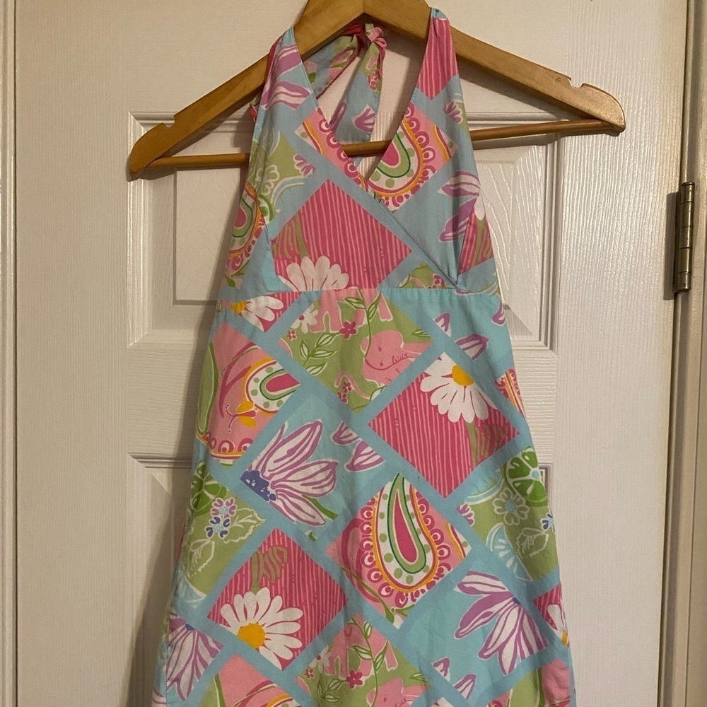 Pulitzer White Label Tropical Halter Floral Dress